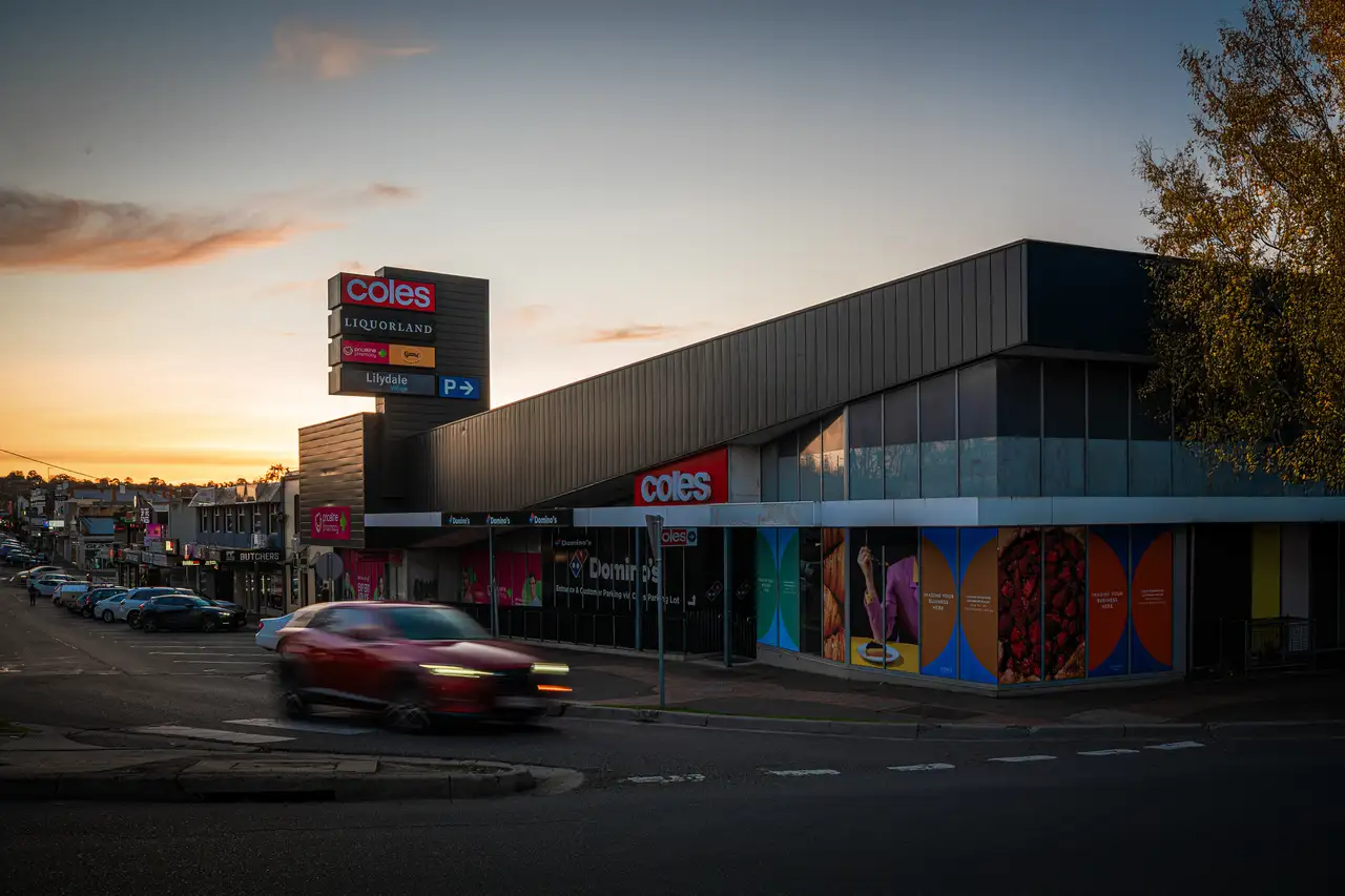 Lilydale_Village_VIC_Retail_Building_Exterior_At_Dusk.webp
